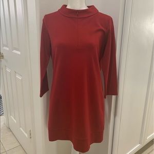 Doncaster Deep Red Jackie O Dress with pockets